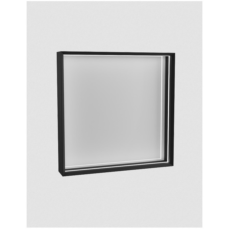 Flaminia App 70x70 lustro w ramie białej lub czarnej  z oświetleniem LED