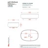 Artceram Cognac 55 countertop basin in green foresta color