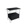 Flaminia Filo 75 Stainless steel structure FILO 75 with glass top and drawer