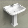 Flaminia Efi umywalka 70 cm wisząca lub do postumentu 6006 biały połysk