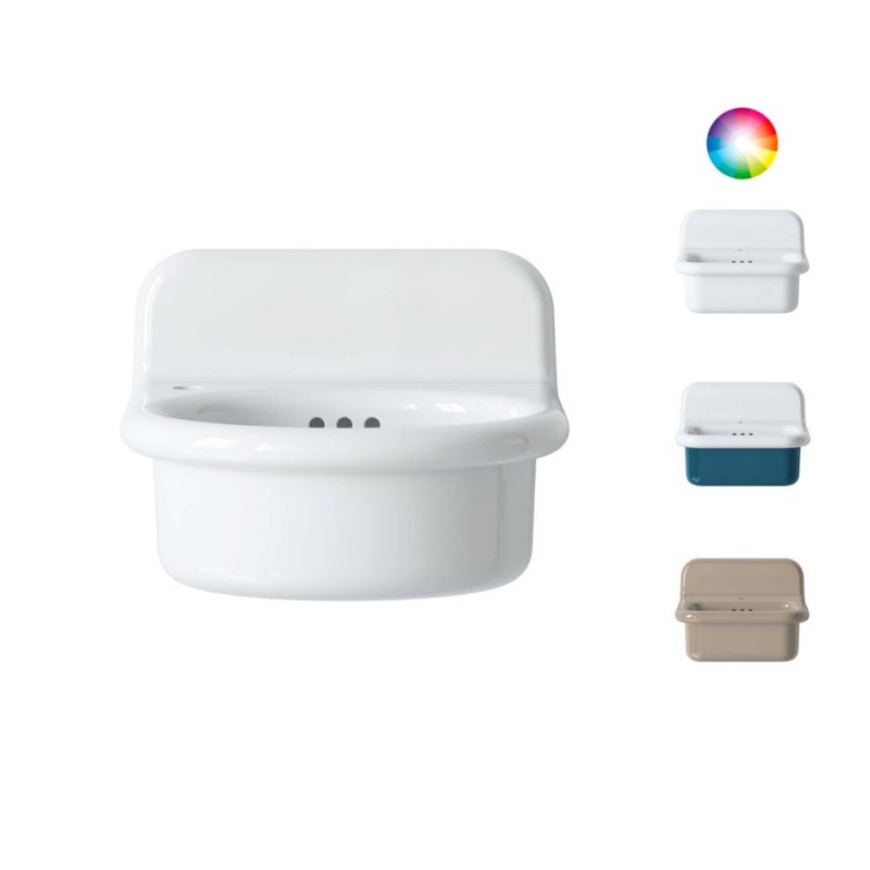 Bleu Provence True Colors Lite umywalka ścienna półokrągła 50cm