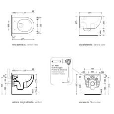 Flaminia APP Mini wc wall hung  GoClean AP119G