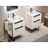 Baden Haus Urban base unit 60 cm Brushed white with ceramic basin