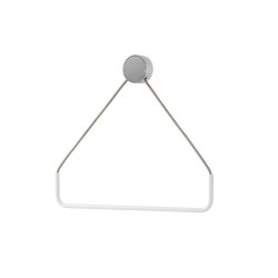 Ever Life Design Ring trójkątny uchwyt na ręcznik drewno naturalne + biały mat
