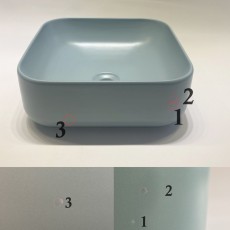 Hidra Gio umywalka nablatowa 42cm verde matt Wyprzedaż- OUTLET