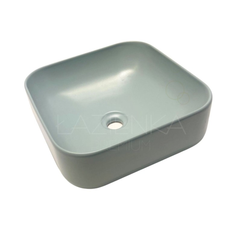 Hidra Gio' Evo 43 umywalka nablatowa 40x40 verde matt