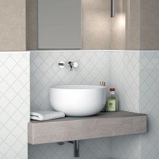 Hidra Sphere umywalka 44x22h biały połysk