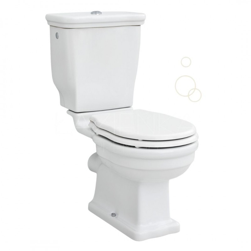 Hidra Ellade wc kompakt + zbiornik+mechanizm+deska ( kolor biały)