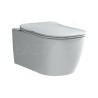 Hidra Faster miska wc wisząca bezrantowa + deska shine grey