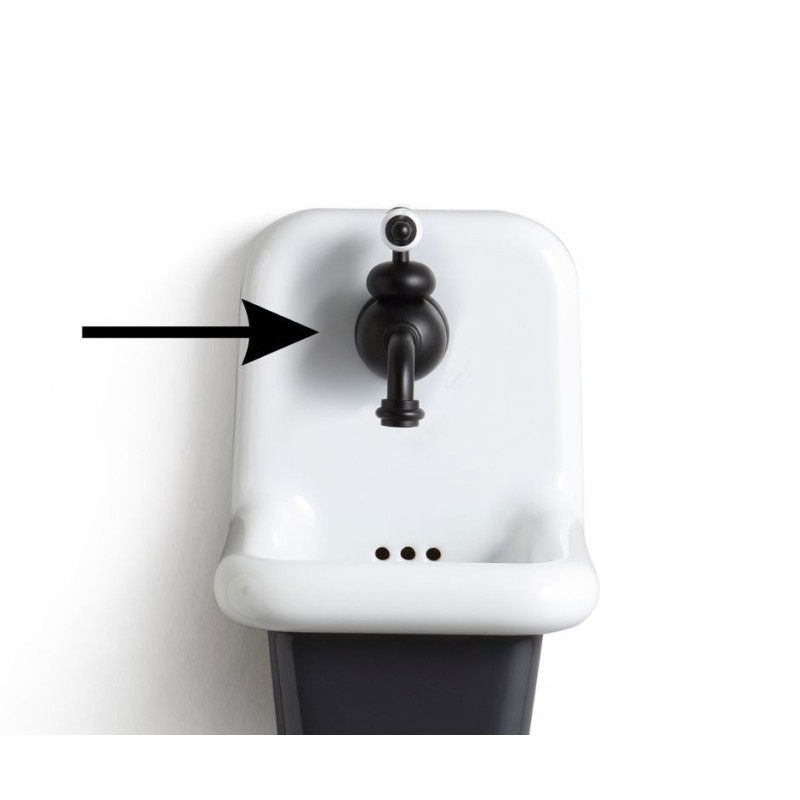 Bleu Provence True Colors bateria umywalkowa 1-otw. czarny mat kurek