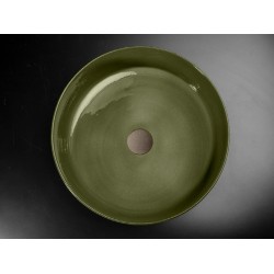 Cipi Index Tinta countertop basin 46 cm emerald buddha