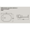 Hidra Komfort countertop basin 60 cm white KM60