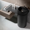 Hidra Komfort freestanding module basin in black mat color