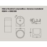 Hidra Komfort freestanding module basin in black mat color