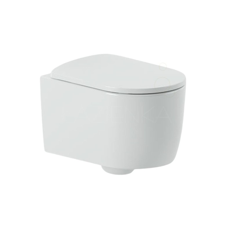 Artceram Monet miska wc rimless + deska wolnoopadająca biały połysk