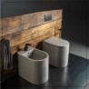 Flaminia Astra miska wc wisząca bezrantowa Goclean AS118G z deską wolnoopadającą ASCW05  Cenere