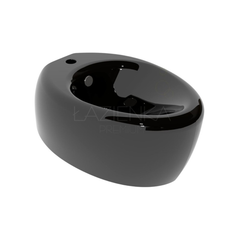 GSG Touch bidet wiszący czarny połysk TOBISO 002