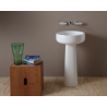 Flaminia Bonola 46 freestanding basin on pedestal  BN46A +BN50