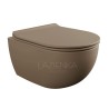 Flaminia App Mini wall hung wc GoClean with  Slim soft-close seat cover AP119G+QKCW09, fango