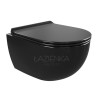 Flaminia App Mini wall hung wc GoClean with Slim soft-close seat cover AP119G+QKCW09, black