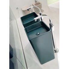 Flaminia Bonola umywalka stojaca na postumencie 46cm, petrolio BN46A +BN50C