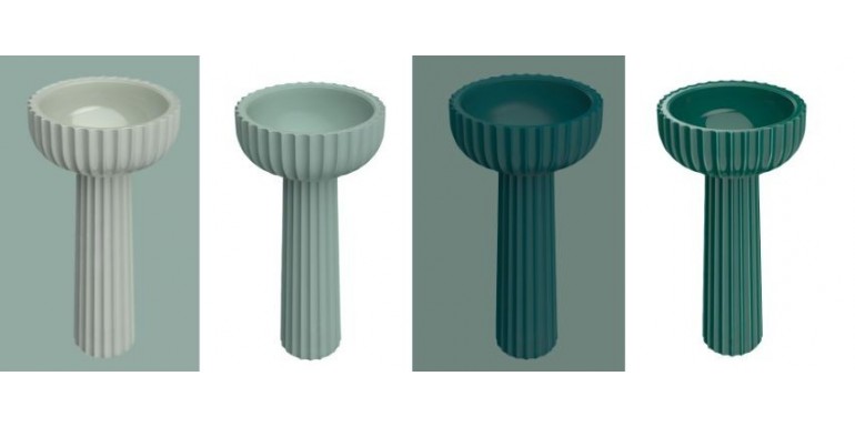 To Jest modne ! Ryflowane umywalki Wolnostojące 